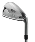Boost Plus Complete 12 Club Golf Set With Golf Bag For Right Hand Black And Silver Steel Shafts Built For Distance Forgiveness And Total Control On Every Swing iron club close up