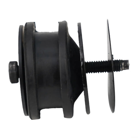 Black Plastic Electronic Fan Fixing Bracket For Tesla Model 3 And Y 2017 To 2023 Bullseye Direct Replacement 1118811 00 A viewed from side.