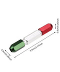 Pin Gauge Handle For Go No Go Gauges, Aluminum Alloy Double End Clamp Handle In Green Red, 0.3 To 16mm Range, Dimensional Measurement Accessories, Durable Precision Tool, shown with size markings