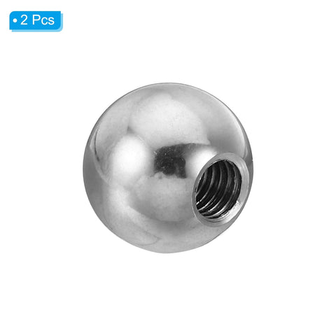 M6x16mm Ball Nuts Knob 2 Pack 304 Stainless Steel Round Blind Hole Screw Cap Cover For Lighting Machinery DIY Projects