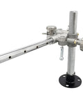 Badass Welding Torch Holder Support Rack With 13 Inch Cross Arm and Vertical Post for Mig Tig Positioner, aluminum and copper construction.
