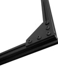 Eight Pack 10 Series Aluminum Extrusion Corner Brackets 90 Degree Right Angle L Connectors With T Slot Nuts and Bolts installed on frame