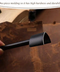 Close-up of 3 Size V Shaped Leather Corner Punch Set 0.98 Inch 1.18 Inch 1.57 Inch For Leatherworking Belt Holes And Edges Pro Grade Alloy Cutter Kit 25mm 30mm 40mm Included