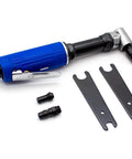 Heavy Duty Build 1/4 Inch Pneumatic Die Grinder With 90 Degree Angle Head, accessories for air powered metal tool, detailing use.