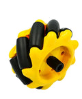 Yellow and black omnidirectional mecanum wheel kit for smart robot cars