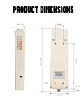 High Precision Digital Force Gauge 20 kN Push Pull Meter With External Load Cell Sensor, 2000 kg 4500 lb Capacity, Peak And Track Auto Read, USB Output, Easy Units Switch, Workhorse For Testing And Calibration dimensions diagram