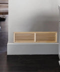 Red Oak 32 Inch Hardwood Cold Air Return Wall Vent Register Unfinished Solid Oak Wood HVAC Vent For Home Improvement