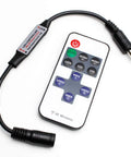 Wireless Remote Dimmer For Single Color LED Strip Lights With 11 Button Controller And DC Connector for shelf lighting