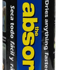 The Absorber car-drying chamois, large aqua synthetic cloth; 27x17 in, in packaging with absoben branding