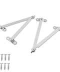 Real Deal Heavy Duty Soft Close Lid Support Hinges 2 Pack Stainless Steel for secure lid support installation.