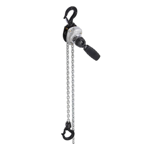 Manual Lever Chain Hoist 1/2 Ton 1100 Lb Capacity With G80 Chain Dual Pawl Brake And 360 Degree Hooks For Warehouse, side view
