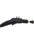 Close-up of the nozzle and handle of a Heavy Duty Home Steam Cleaner With Stainless Steel And ABS Build 120C High Temp 3.5Bar Steam In 20 Seconds