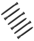 Image of Confirmat Screws M7x70mm Carbon Steel Inner Hex Self Drilling For Wooden Board Connection Black 20 Pieces on white background