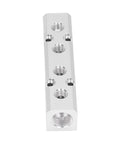 Heavy Duty Aluminum Air Manifold Block Coupler Quick Connect For Industrial Factories And Auto Shops High Pressure Resistance Up To 0.9 MPa Leak Free Installation SY30 02 4F