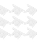 Cupboard Ball Catch Kit With Double Roller For Smooth Quiet Cabinet Doors 10 Set ABS White Latch Hardware visible