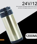 Road Ready Dope Portable Water Heater For Car And Truck 12V 24V Fast Heat Large Capacity, 1200ML stainless steel design.