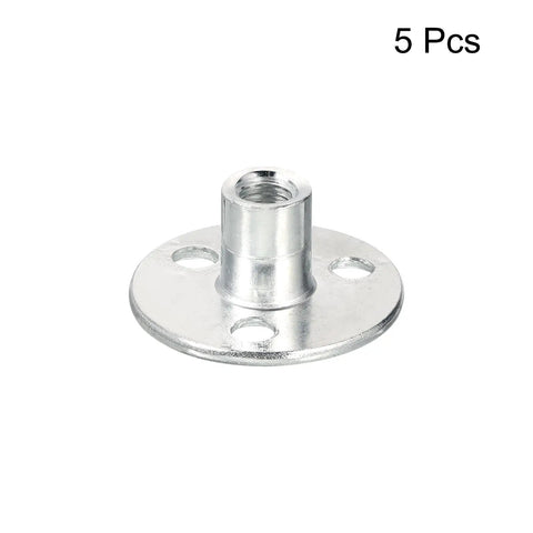 Top Shelf Screw In Tee Nuts With Round Base And Flange Female Thread Inserts For Furniture Hardware And Woodshop Projects Built Like A Tank Galvanized Carbon Steel For No Hassle Setup