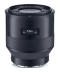 Batis 40mm F2.0 for Sony E Mount Full Frame Mirrorless Cameras, black lens showing focus distance scale, compact design