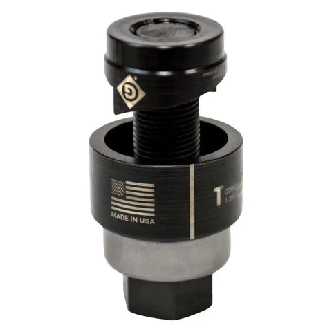 Round Knockout Punch 1 Inch Capacity For Mild Steel Up To 10 Gauge, Heavy Duty Punch Tool with USA flag marking