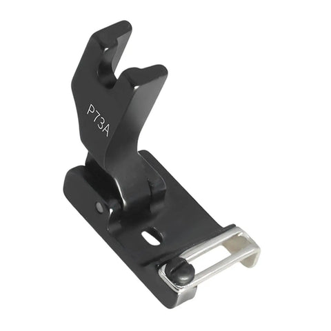 Pro Grade Multifunction Hem Guide Presser Foot For Sewing Machines Durable Black Steel Attachment Delivers Smooth Even Hemming On Thin Fabrics And Lace Perfect For Home Sewing Projects And Small Garment Factory Work, black steel P73A presser foot