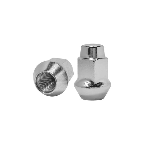 Top Shred 10PCS Heavy Duty 1/2-20 Chrome Wheel Stud Lug Bolt Kit For Front Wheels On Jeep Wrangler JK And Dodge Nitro Made From Cold Forged Grade Steel Perfect Ride Upgrade, chrome lug nuts shown