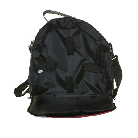 Open view of Durable Scuba Regulator Bag with Padded Compartment for Dive Gear and Snorkeling Equipment, showing interior Velcro straps.
