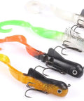 Four Pike Musky Dawg Soft Bait Lure For Freshwater Fishing 8 Inch Swimbait 45g, assorted colors, realistic action for trophy pike.