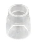 Transparent glass cup from Pro Grade TIG Welding Torch Accessories Kit With Stubby Gas Lens, Alumina Nozzles (12), Glass Cups for WP-17/18/26