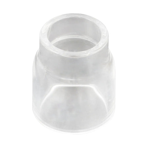 Transparent glass cup from Pro Grade TIG Welding Torch Accessories Kit With Stubby Gas Lens, Alumina Nozzles (12), Glass Cups for WP-17/18/26