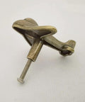 Six Pack Airplane Shaped Cabinet Knobs And Drawer Pulls For Furniture Bronze Zinc Alloy Dope Plane Style Single Hole Mount 2.32 By 2.16 Inches Great For Cabinets Dressers And Doors, bronze airplane knob