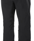 Rear view of Legendary Short Ski Pants For Men 990 Black X-Large showing seam-sealed tech for snow adventures