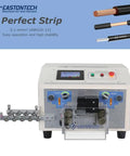 Automatic Cable Wire Cutting Stripping Machine High Speed Computerized Wire Processor With 100 Memory Programs For Pvc Teflon And Silicone Insulation showing front view with controls and wire feed mechanism.