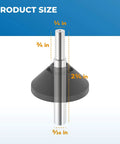Centering Cone For Routers DNP617 Fits Fixed Base Compact Subbase With One Quarter Inch Collet showing dimensions in inches