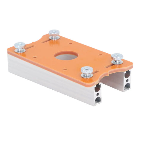 65mm Router Table Insert Plate For Wood Trimmers And Trimming Machines with aluminum base and mounting holes