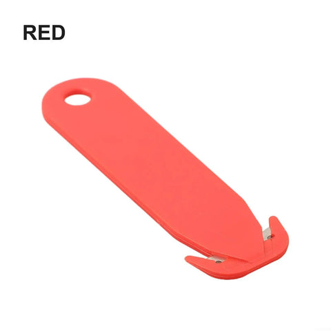 Lightweight Double Edged Utility Cutter with Stainless Steel Blade Housing for Safe Cutting of Plastic Film Paper Packaging Tape and Thin Cardboard Red All Purpose Ergonomic Grip