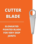 Elongated Pointed Cutter Blade For Precision Work And Deep Joint Removal Pro Grade Ultra Smooth Clean Cuts On MultiMaster Tools