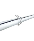 Side view of Pair Of Marine Grade Stainless Steel 316 Quick Lock Release Trailer Towing Coupler Safety Pins 4.5mm Diameter 50mm Length.