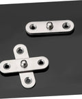 Heavy Duty Stainless Steel Pivot Hinges For Invisible Doors And Hidden Swivel Hinge, shown against black background, close-up view