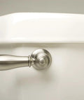 Universal Fit Toilet Tank Flush Lever With Faucet Style Decorative Brushed Nickel Finish Easy Install For Front Side Or Angle Mount