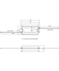 Technical diagram of the APV-16-24 16W 24V Constant Voltage LED Power Supply for DIY Projects, showcasing dimensions and wiring.