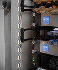 Super Slick Zero U Cable Management For 19 Inch Server Racks offers organized connections within a server enclosure.