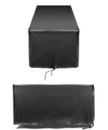 Waterproof Folding Wagon Cover For Outdoor Carts And Garden Utility Wagons Heavy Duty 600D Fabric Rain Shield, front and side view