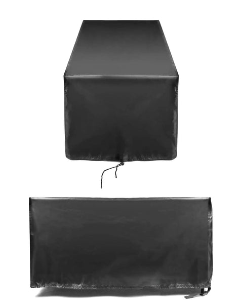 Waterproof Folding Wagon Cover For Outdoor Carts And Garden Utility Wagons Heavy Duty 600D Fabric Rain Shield, front and side view