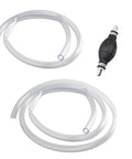 Hand Fuel Siphon Pump For Fast Transfer No Spill Easy Pour High Flow Manual Siphon With 2 Durable PVC Hoses and copper connector