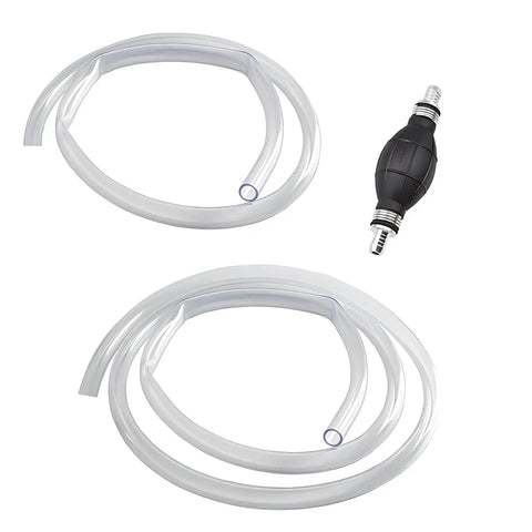 Hand Fuel Siphon Pump For Fast Transfer No Spill Easy Pour High Flow Manual Siphon With 2 Durable PVC Hoses and copper connector