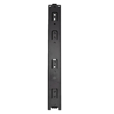 Heavy Duty 14 Inch Drawer Slides For Kitchen Cabinets And Wardrobes Side Mount Full Extension Rails Reaching 100 Lb Load Cold Rolled Steel Construction Perfect For Trash Cans And Easy Access Drawers, black 14-inch side-mount rail