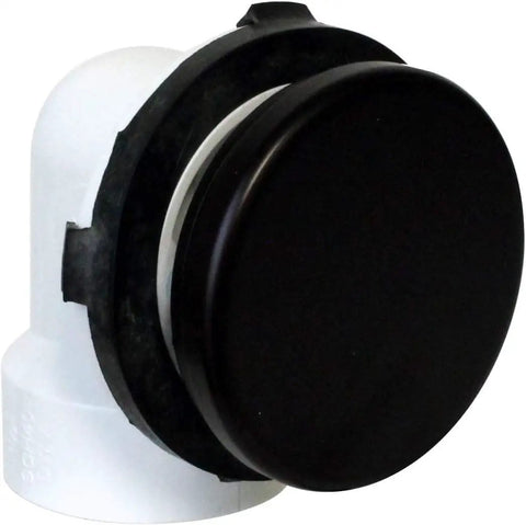 Matte black faceplate of 12 Inch And 4 Inch Bath Waste And Overflow Assembly With Tip Toe Drain Plug And Illusionary Faceplate Matte Black Finish 1 Pack Sch 40 PVC Pipe Easy Install For DIY Home Plumbing