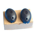Pair of black infrared sensors on a cardboard box, Waterproof Single Infrared Beam Sensor Photoelectric Barrier Detector For Indoor Or Outdoor Use, 12 To 24V DC And AC, 1A 30V NO NC Relay, Black Housing, 7.5 X 4.8 X 3 Cm, Built Tough For Doorways And Perimeters