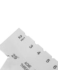 29 Degree Acme Thread Gauge Pro Grade Stainless Steel For Machinists close-up showing numbers and thread angles.