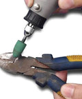 Using a 100 Piece Rubber Polishing Bits Set For Dremel Rotary Tools With One Eighth Inch Shank Silicone Rubber Buffing Heads